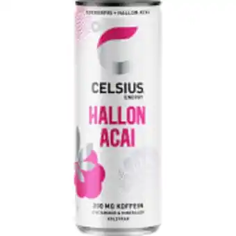 ICA Maxi Energidryck hallon acai 35,5cl celsius erbjuda