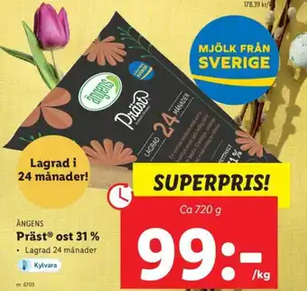 Lidl Präst ost 31% erbjuda