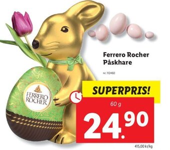 Lidl Ferrero Rocher Påskhare erbjuda