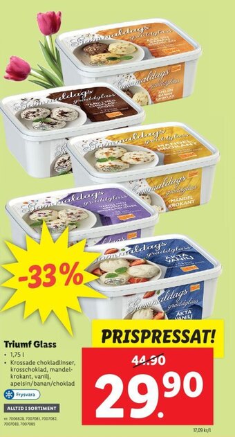 Lidl Triumf Glass erbjuda