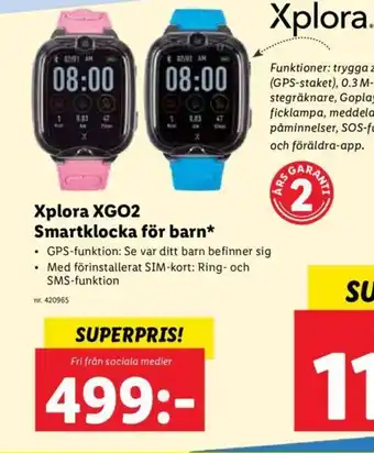 Lidl Xplora XG02 Smartklocka För Barn erbjuda