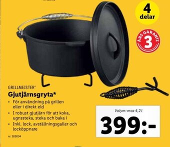 Lidl Gjutjärnsgryta erbjuda