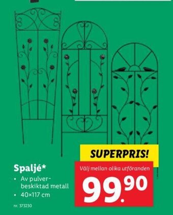 Lidl Spalje erbjuda