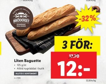 Lidl Liten Baguette erbjuda
