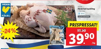 Lidl Färsk Hel Kyckling erbjuda