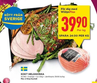 Willys Kokt Helgskinka erbjuda