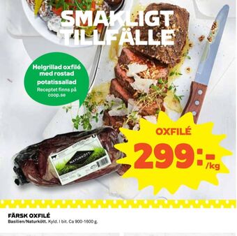 Coop Naturkött oxfilé erbjuda