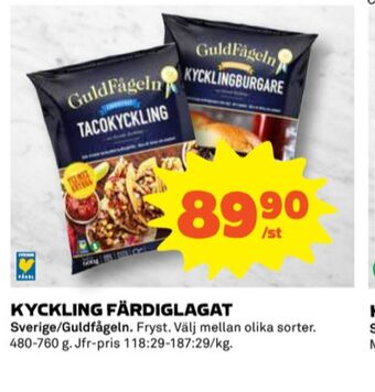 Coop Guldfågeln tacokyckling erbjuda