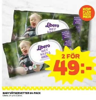 Coop Libero tvättservetter erbjuda