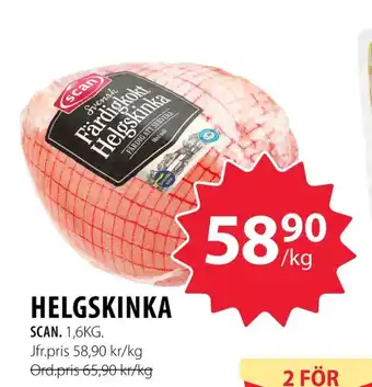 Handlar'n Scan helgskinka erbjuda