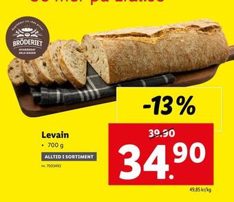 Lidl Levain erbjuda