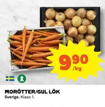 Coop Morötter/Gul Lök erbjuda