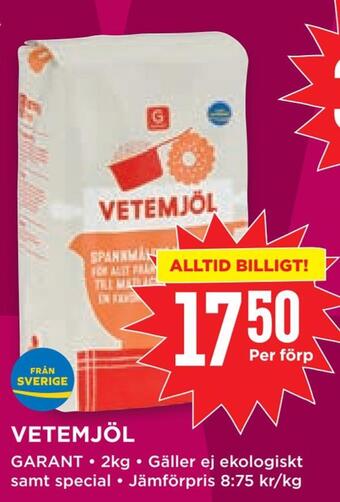 Willys Vetemjöl erbjuda