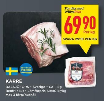Willys Karré erbjuda