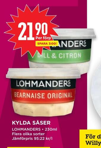 Willys Kylda såser erbjuda