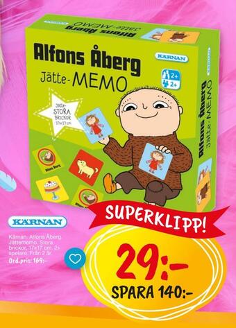 Leklust Kärnan alfons åberg erbjuda