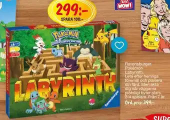 Leklust Ravensburger pokémon labyrinth erbjuda