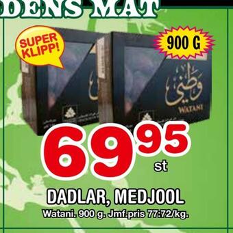 Nya Pulsen Dadlar, medjool erbjuda