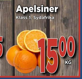 Supergrossen Apelsiner erbjuda