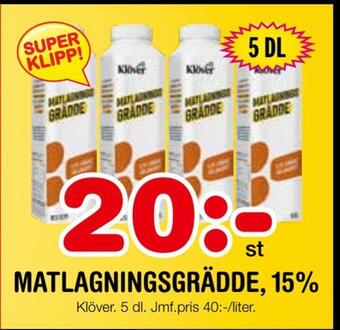Nya Pulsen Matlagningsgrädde, 15% erbjuda