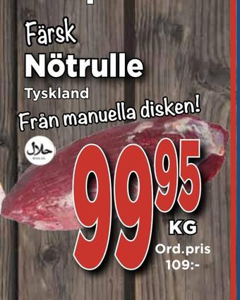 Supergrossen Nötrulle erbjuda