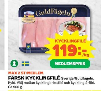 Coop Färsk kycklingfilé erbjuda