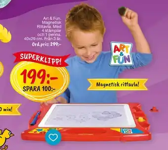 Leklust Art & fun magnetisk rittavla erbjuda