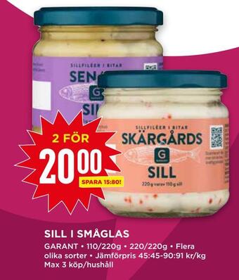Willys Sill i småglas erbjuda
