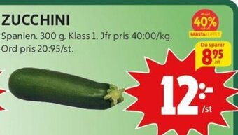 ICA Kvantum Zucchini erbjuda