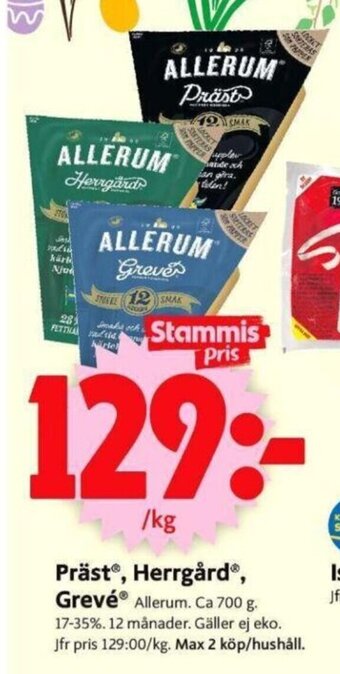 ICA Supermarket Präst, Herrgård, Grevé erbjuda