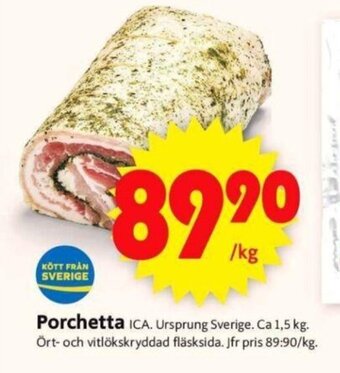 ICA Supermarket Porchetta erbjuda