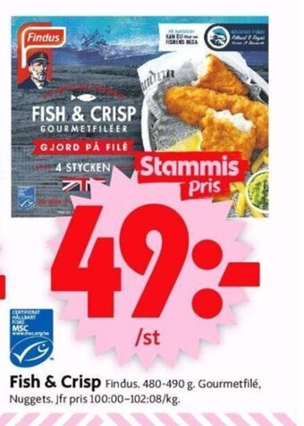 ICA Supermarket Fish & Crisp erbjuda