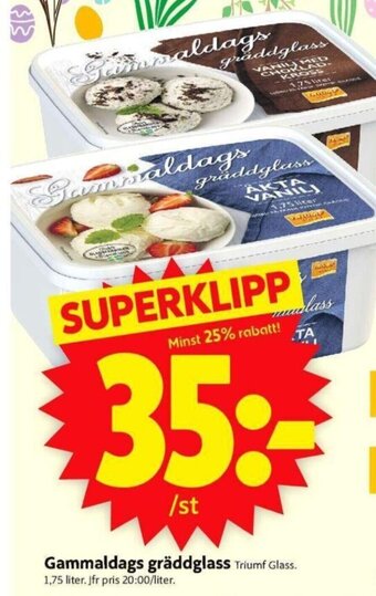 Gammaldags Gräddglass