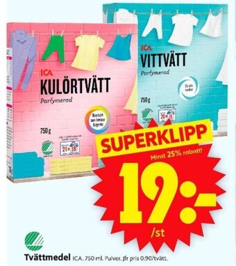 ICA Supermarket Tvättmedel erbjuda