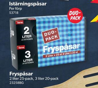 DollarStore Fryspåsar erbjuda