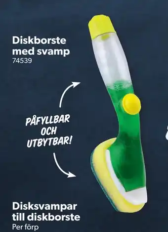 DollarStore Diskborste med svamp erbjuda