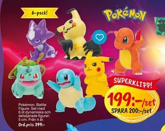 Leklust Pokémon battle figure erbjuda