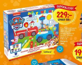 Leklust Paw patrol chase & marshall's leklera erbjuda