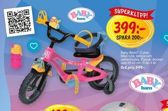 Leklust Baby born ® cykel erbjuda