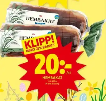ICA Kvantum Hembakat Ica erbjuda