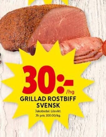 ICA Kvantum Grillad Rostbiff Svensk erbjuda