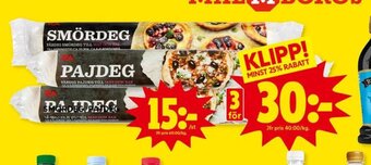 ICA Kvantum Smördeg Pajdeg erbjuda