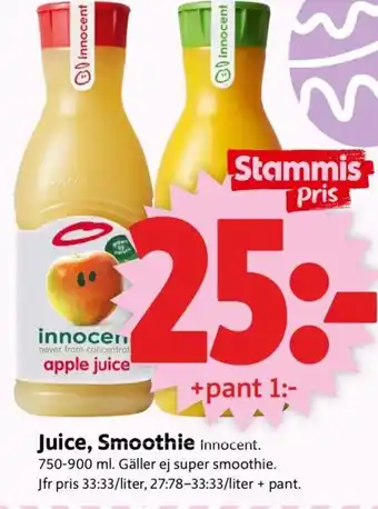 Juice, Smoothie Innocent