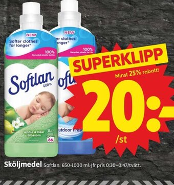 ICA Supermarket Sköljmedel Softlan erbjuda
