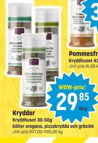 Kryddor Kryddhuset 30-50g