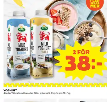 Coop Forum Yoghurt Arla Ko erbjuda