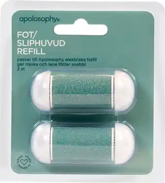Apotek Hjärtat Apolosophy refill elektrisk fotfil erbjuda