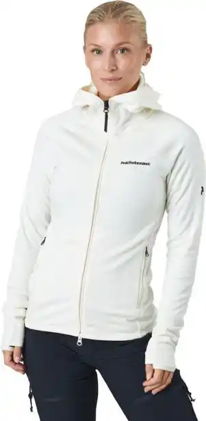 Sportamore W chill light zip hood vintage white erbjuda