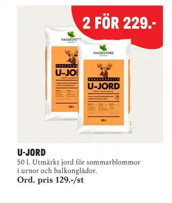 Blomsterlandet U-jord erbjuda