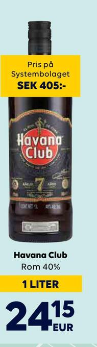 Border Shop Havana club erbjuda